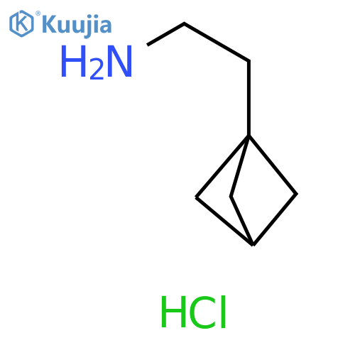 2-(1-bicyclo[1.1.1]pentanyl)ethanamine;hydrochloride structure