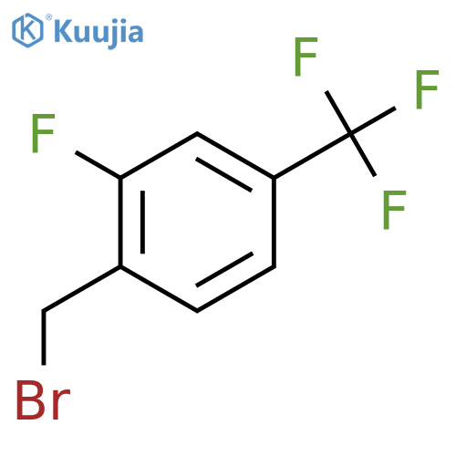 1-(Bromomethyl)-2-fluoro-4-(trifluoromethyl)benzene structure