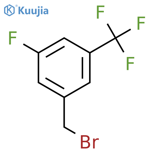 1-(bromomethyl)-3-fluoro-5-(trifluoromethyl)benzene structure