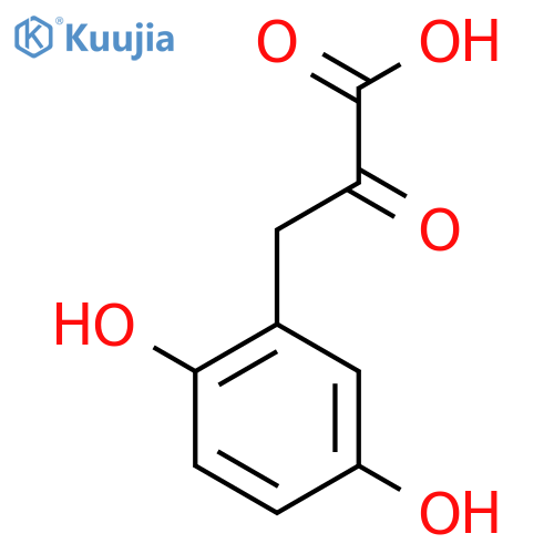 3-(2,5-dihydroxyphenyl)-2-oxopropanoic acid structure