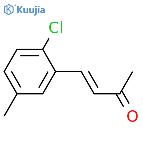 4-(2-chloro-5-methylphenyl)but-3-en-2-one structure