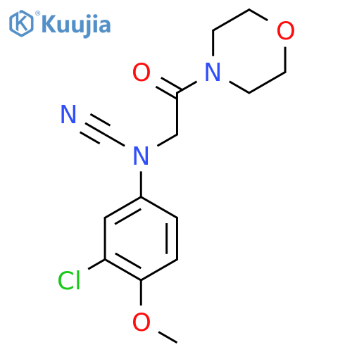 2-[(3-Chloro-4-methoxyphenyl)(cyano)amino]-1-(morpholin-4-yl)ethan-1-one structure