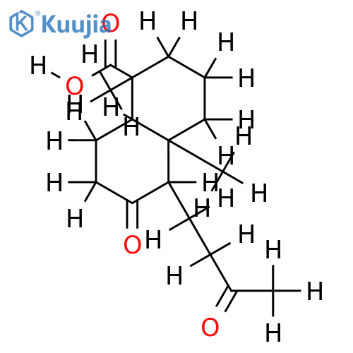 8,13-dioxo-14,15,17-trinorlabdan-19-oic acid structure