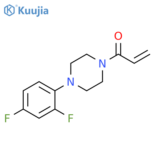 2-Propen-1-one, 1-[4-(2,4-difluorophenyl)-1-piperazinyl]- structure
