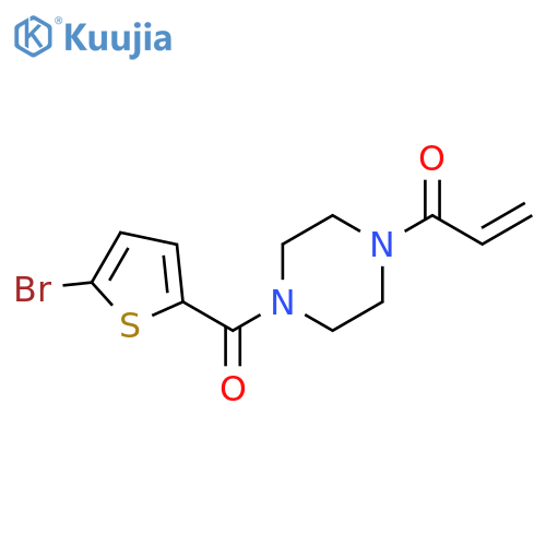 2-Propen-1-one, 1-[4-[(5-bromo-2-thienyl)carbonyl]-1-piperazinyl]- structure