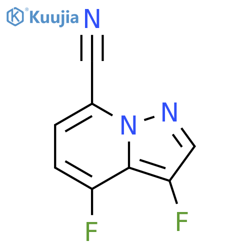 Pyrazolo[1,5-a]pyridine-7-carbonitrile, 3,4-difluoro- structure