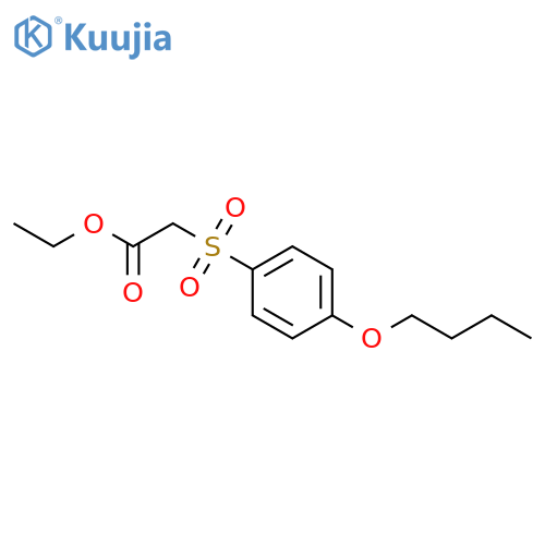 Acetic acid, [(4-butoxyphenyl)sulfonyl]-, ethyl ester structure