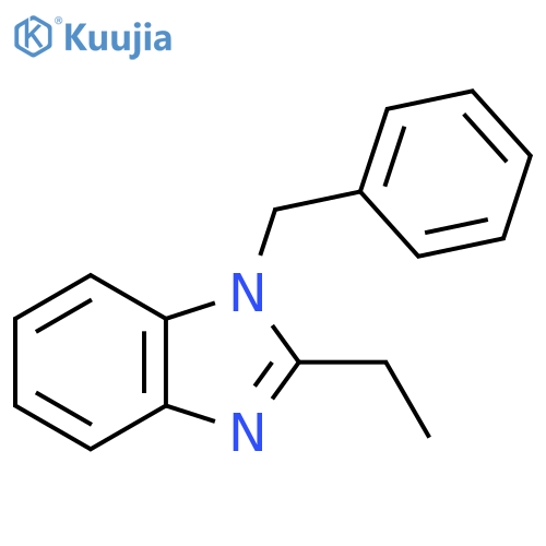 1-benzyl-2-ethyl-1H-1,3-benzodiazole structure