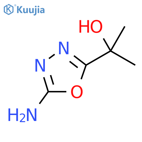 2-(5-amino-1,3,4-oxadiazol-2-yl)propan-2-ol structure