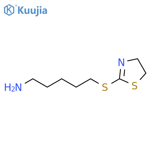 5-(4,5-dihydro-1,3-thiazol-2-ylsulfanyl)pentan-1-amine structure