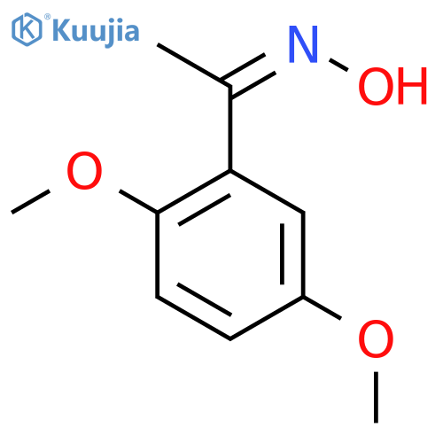 (Z)-1-(2,5-dimethoxyphenyl)ethanone oxime structure