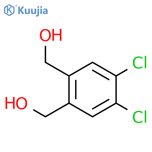 (4,5-Dichloro-1,2-phenylene)dimethanol structure
