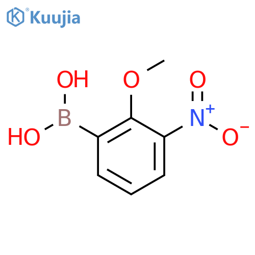 2-Methoxy-3-nitro-phenylboronic acid structure