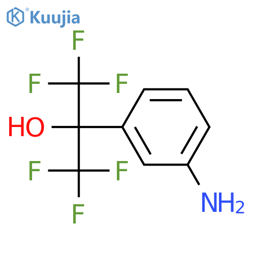 2-(3-Aminophenyl)-1,1,1,3,3,3-hexafluoropropan-2-ol structure