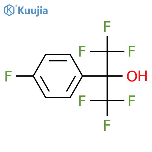 Benzenemethanol,4-fluoro-a,a-bis(trifluoromethyl)- structure