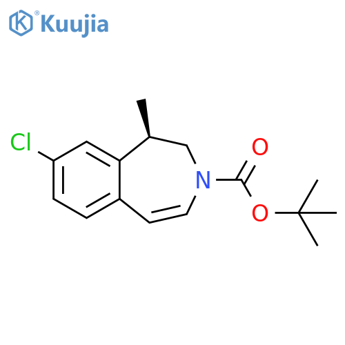 1,1-Dimethylethyl (1R)-8-chloro-1,2-dihydro-1-methyl-3H-3-benzazepine-3-carboxylate structure