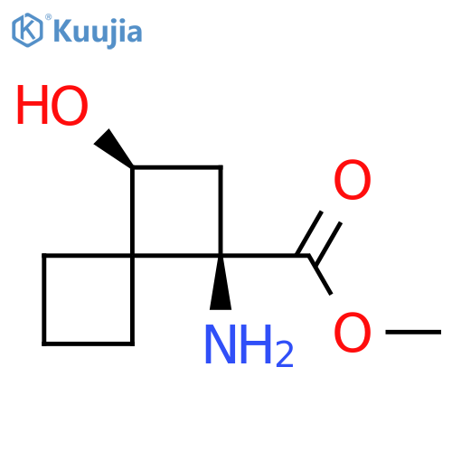 Methyl (1S,3R)-3-amino-1-hydroxyspiro[3.3]heptane-3-carboxylate structure