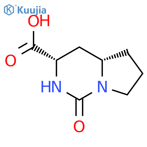(3S,4As)-1-oxo-3,4,4a,5,6,7-hexahydro-2H-pyrrolo[1,2-c]pyrimidine-3-carboxylic acid structure