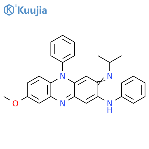 2-Phenazinamine,3,5-dihydro-8-methoxy-3-[(1-methylethyl)imino]-N,5-diphenyl- structure