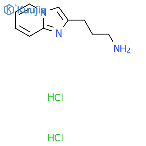 3-{Imidazo[1,2-a]pyridin-2-yl}propan-1-amine dihydrochloride structure