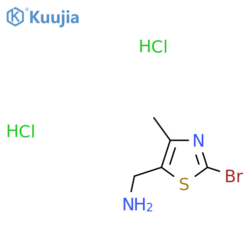 (2-Bromo-4-methyl-1,3-thiazol-5-yl)methanamine;dihydrochloride structure