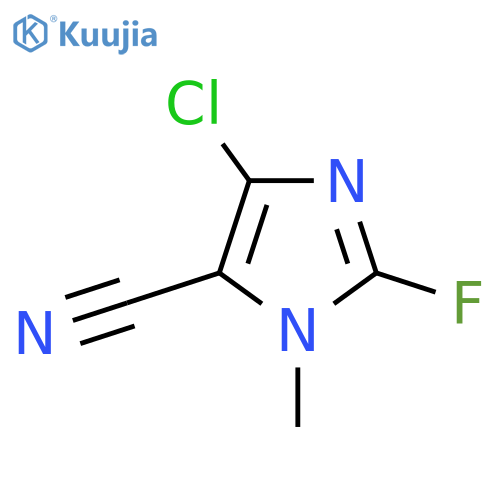 5-Chloro-2-fluoro-3-methylimidazole-4-carbonitrile structure