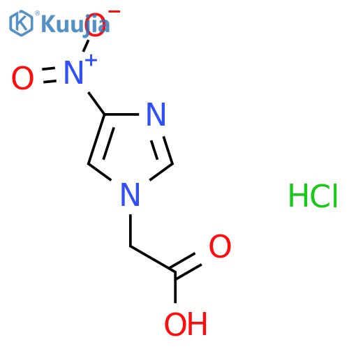 2-(4-Nitroimidazol-1-yl)acetic acid;hydrochloride structure