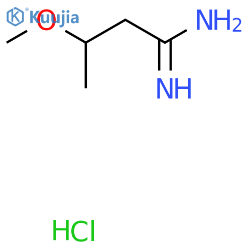 3-Methoxybutanimidamide;hydrochloride structure