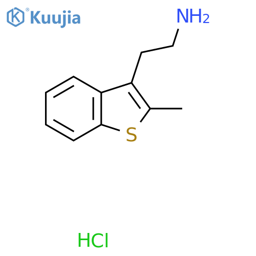 2-(2-Methyl-1-benzothiophen-3-yl)ethanamine;hydrochloride structure