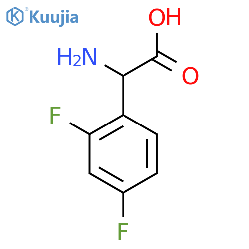2-amino-2-(2,4-difluorophenyl)acetic acid structure