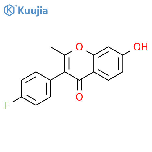 3-(4-Fluoro-phenyl)-7-hydroxy-2-methyl-chromen-4-one structure