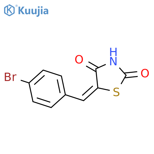 2,4-Thiazolidinedione, 5-[(4-bromophenyl)methylene]- structure