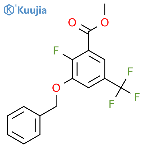 Methyl 3-(benzyloxy)-2-fluoro-5-(trifluoromethyl)benzoate structure
