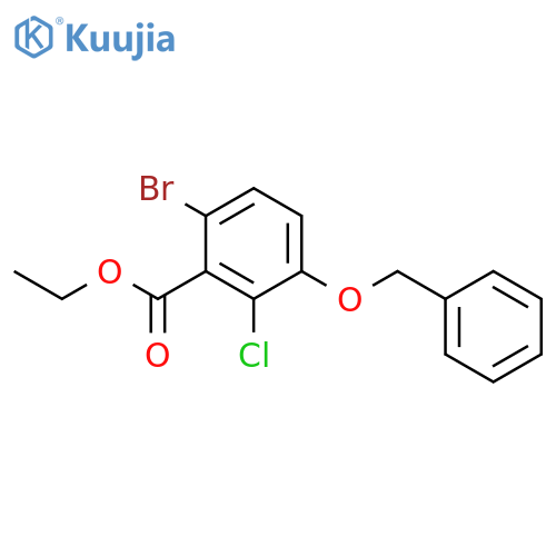 Ethyl 3-(benzyloxy)-6-bromo-2-chlorobenzoate structure