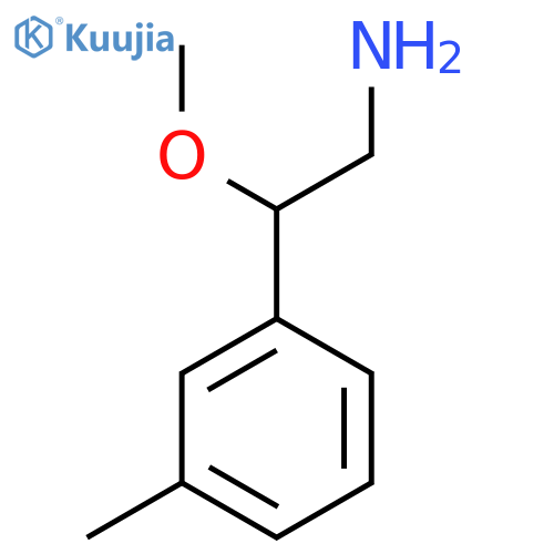 2-Methoxy-2-(3-methylphenyl)ethan-1-amine structure