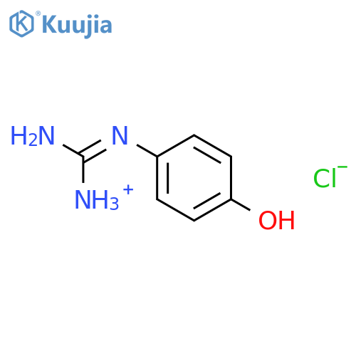 Guanidine,N-(4-hydroxyphenyl)-, hydrochloride (1:1) structure