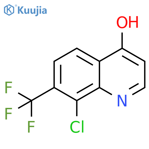 8-Chloro-7-(trifluoromethyl)quinolin-4-ol structure