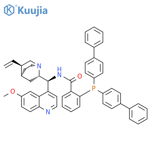 Benzamide, 2-(bis[1,1'-biphenyl]-4-ylphosphino)-N-[(8α,9S)-6'-methoxycinchonan-9-yl]- structure