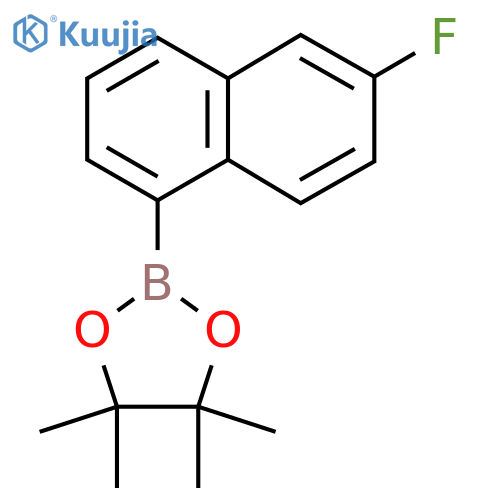 2-(6-Fluoro-naphthalen-1-yl)-4,4,5,5-tetramethyl-[1,3,2]dioxaborolane structure
