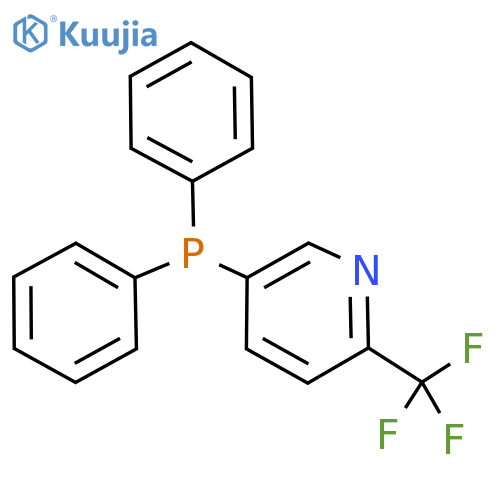 5-(Diphenylphosphanyl)-2-(trifluoromethyl)pyridine structure