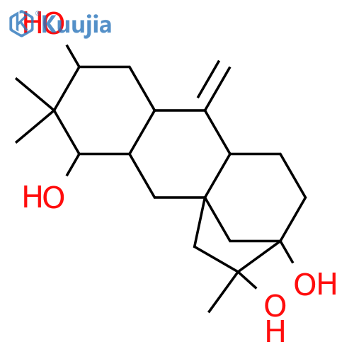 10(20)-Leucothene-3,5,13,16-tetrol; (3β,5β,16α)-form structure