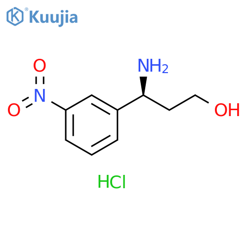 Benzenepropanol, γ-amino-3-nitro-, hydrochloride (1:1), (γS)- structure