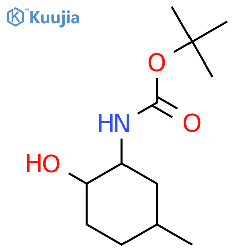 tert-butyl N-(2-hydroxy-5-methylcyclohexyl)carbamate structure