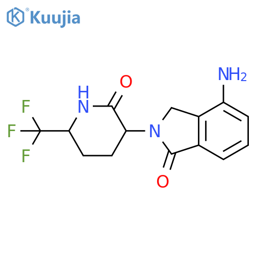 1H-Isoindol-1-one, 4-amino-2,3-dihydro-2-[2-oxo-6-(trifluoromethyl)-3-piperidinyl]- structure