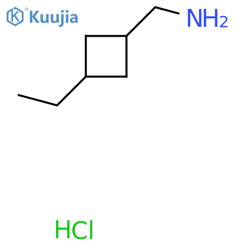 (3-Ethylcyclobutyl)methanamine hydrochloride structure