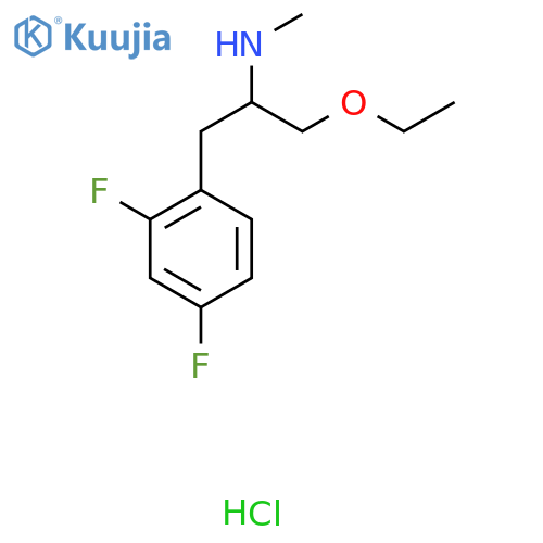 [1-(2,4-Difluorophenyl)-3-ethoxypropan-2-yl](methyl)amine hydrochloride structure