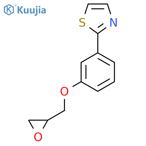 2-[3-(Oxiran-2-ylmethoxy)phenyl]-1,3-thiazole structure