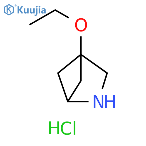 2-Azabicyclo[2.1.1]hexane, 4-ethoxy-, hydrochloride (1:1) structure