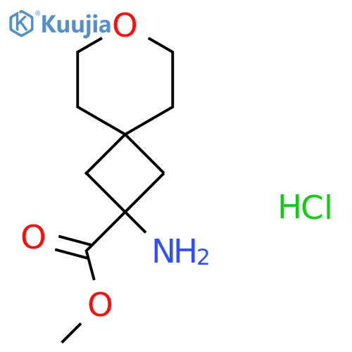 Methyl 2-amino-7-oxaspiro[3.5]nonane-2-carboxylate;hydrochloride structure
