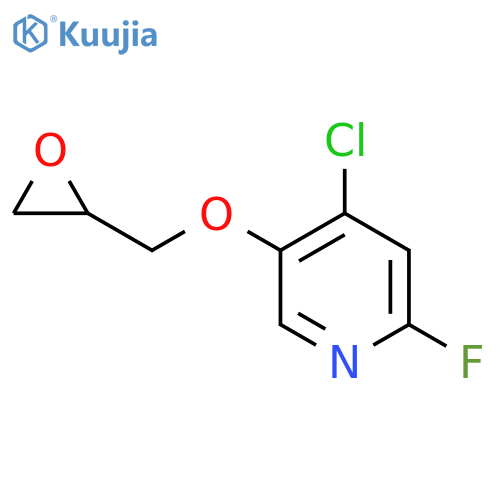4-Chloro-2-fluoro-5-(oxiran-2-ylmethoxy)pyridine structure